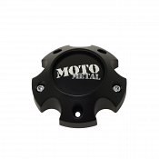 1079L121SGBMO1 / Moto Metal Satin Black 5x5 Bolt-On Center Cap