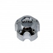 89-9754CL / Ultra Long Chrome Bolt-On Center Cap for 5x4.5 Trailer