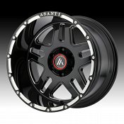 Asanti Off Road AB809 Gloss Black Milled Custom Wheels Rims