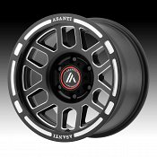 Asanti Off Road AB812 Satin Black Milled Custom Wheels Rims