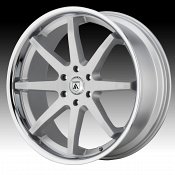 Asanti Black Label ABL32 Kaiser Brushed Silver Custom Wheels Rims