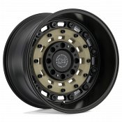 Black Rhino Arsenal Sand on Black Custom Truck Wheels