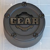 CAP-5LP-M15 / Gear Alloy Satin Black 5-Lug Snap-In Center Cap