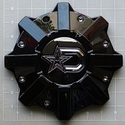 CAP-646MB-DSTAR / DropStars Gloss Black Bolt-On Center Cap