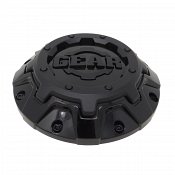 CAP-6C-B17 / Gear Alloy Gloss Black With Satin Black Logo Bolt-On Center Cap
