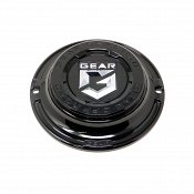 CAP-6C1-B19 / Gear Alloy Gloss Black 6 Lug Bolt-On Center Cap