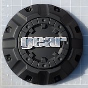 CAP-718B / Gear Alloy Carbon Black Bolt-On Center Cap