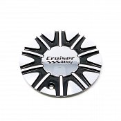 CAP-911MBF / Cruiser Alloy 911MB Slice Machined Black FWD Bolt On Center Cap
