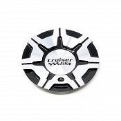 CAP-913MBF / Cruiser Alloy 913MB Vigor Machined Black Bolt On Center Cap