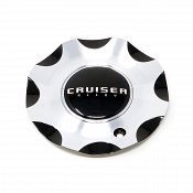 CAP-915MBF / Cruiser Alloy 915MB Endure Machined Black Bolt On Center Center Cap