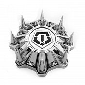 CAP-TIS-C18-SPIKE / TIS Chrome Bolt-On Spike Center Cap