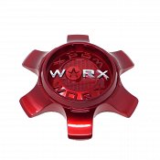 CAP-WX-6H-R21 / Worx Alloy Gloss Red Snap On Center Cap