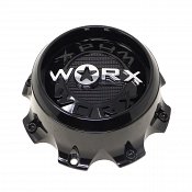 CAP-WX-8T-BC21 / Worx Alloy Gloss Black Bolt On Center Cap