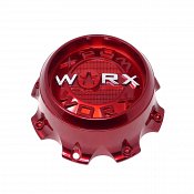 CAP-WX-8T-R21 / Worx Alloy Gloss Red Bolt On Center Cap