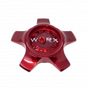 CAP-WX-H-R21 / Worx Alloy Gloss Red Snap On Center Cap