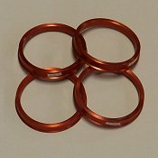 Hub Centric Rings (Premium Metal Rings) for Cars - (Set of 4)