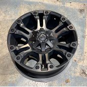 D56920901857 / Fuel D569 Vapor Machined Black DDT 20x9 8x180 20mm NOB