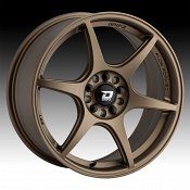 Drifz 314BZ Speed FF Satin Bronze Custom Wheels Rims