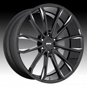 Dub Clout S252 Gloss Black Milled Custom Wheels Rims