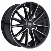 Edge Street 353MB Machined Gloss Black Custom Wheels