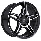 Edge Street 354MB Machined Gloss Black Custom Wheels