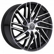 Edge Street 355MB Machined Gloss Black Custom Wheels
