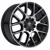 Edge Street 356MB Machined Gloss Black Custom Wheels