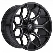 Edge Off Road 302BM Gloss Black Milled Custom Truck Wheels