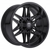Edge Off Road 303B Gloss Black Custom Truck Wheels