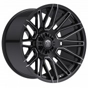 Edge Off Road 306BM Gloss Black Milled Custom Truck Wheels
