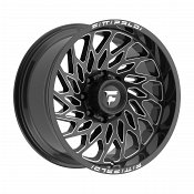 Fittipaldi Off Road FA20 Gloss Black Milled Custom Truck Wheels