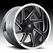 Fuel Renegade D264 2pc Black Milled Chrome