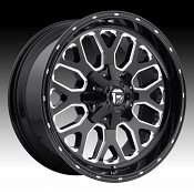 Fuel Titan D588 Gloss Black Milled Custom Truck Wheels Rims