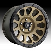 Fuel Vector D600 Bronze Black Ring Custom Truck Wheels Rims