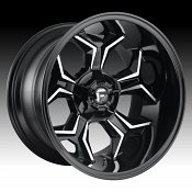 Fuel Avenger D606 Gloss Black Milled Custom Truck Wheels Rims