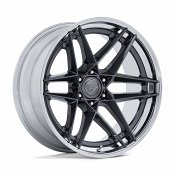 Fuel Flight FC408 Gloss Gunmetal with Chrome Lip