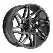 Gear Offroad 777BM Vortex Gloss Black Milled Custom Truck Wheels