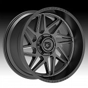 Gear Offroad 761AM Ratio Gloss Anthracite Milled Custom Truck Wheels