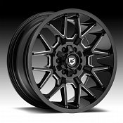 Gear Offroad 768BM Primacy Gloss Black Milled Custom Truck Wheels