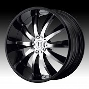 Helo HE851 851 Gloss Black w/ Machined Face Custom Rims Wheels