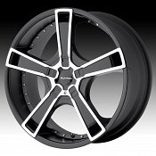 KMC Swindle KM663 663 Machined Matte Black Custom Rims Wheels