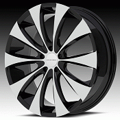 KMC Fader KM679 679 Gloss Black Machined Custom Rims Wheels