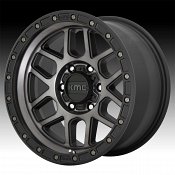 KMC Mesa KM544 Machined Black Gray Tint Custom Wheels Rims