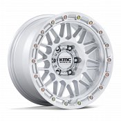 KMC KM555 Attack Machined Silver Custom Truck Wheels