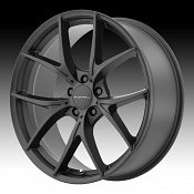 KMC KM694 Wishbone Satin Black Custom Wheels Rims