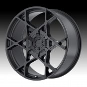KMC KM695 Crosshair Satin Black