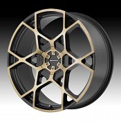KMC KM695 Crosshair Satin Black Machined