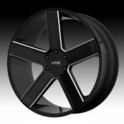 KMC KM702 Deuce Satin Black Milled Custom Wheels Rims
