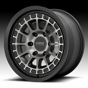 KMC Canyon KM719 Machined Black Gray Tint Custom Wheels Rims