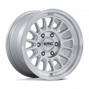 KMC KM733 Impact FFT Machined Silver Custom Truck Wheels